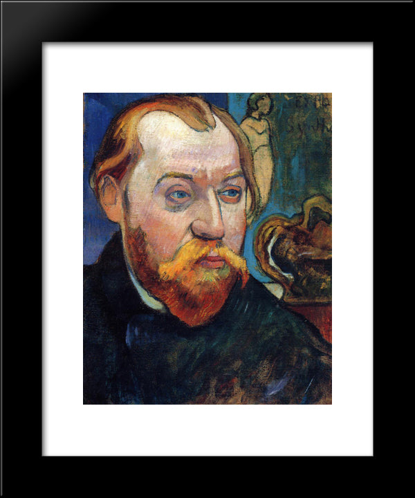 Portrait Of Louis Roy 20x24 Black Modern Wood Framed Art Print Poster by Gauguin, Paul