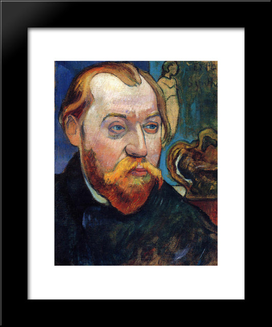 Portrait Of Louis Roy 20x24 Black Modern Wood Framed Art Print Poster by Gauguin, Paul