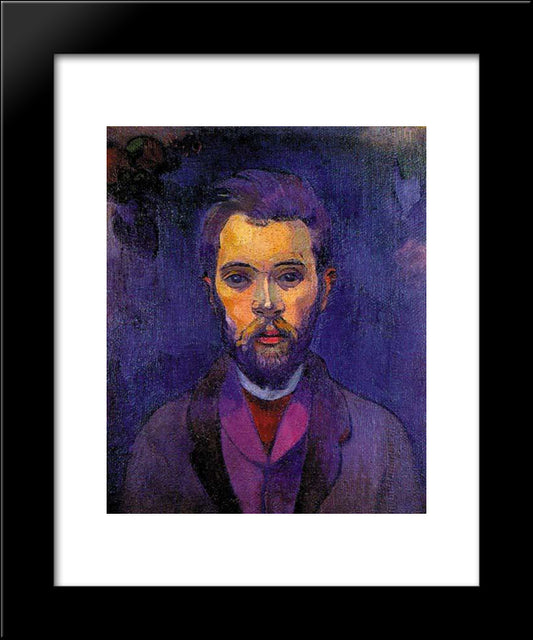 Portrait Of William Molard 20x24 Black Modern Wood Framed Art Print Poster by Gauguin, Paul