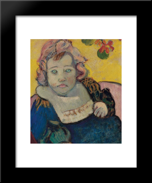 The Child 20x24 Black Modern Wood Framed Art Print Poster by Gauguin, Paul