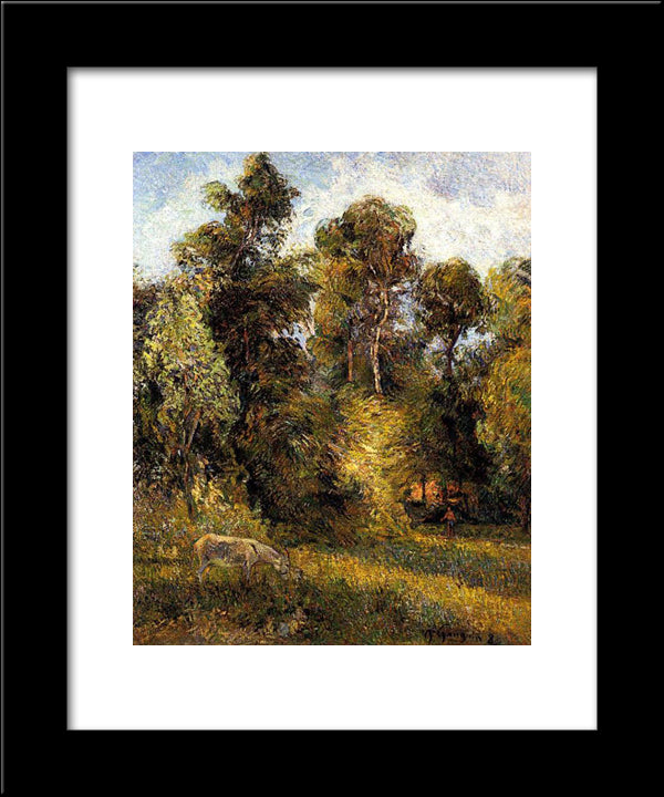 The Forest Edge 20x24 Black Modern Wood Framed Art Print Poster by Gauguin, Paul