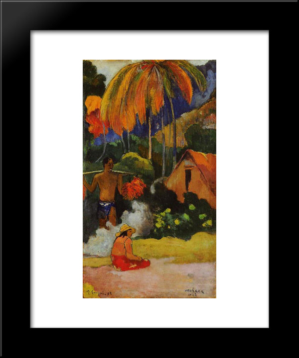 The Moment Of Truth Ii 20x24 Black Modern Wood Framed Art Print Poster by Gauguin, Paul