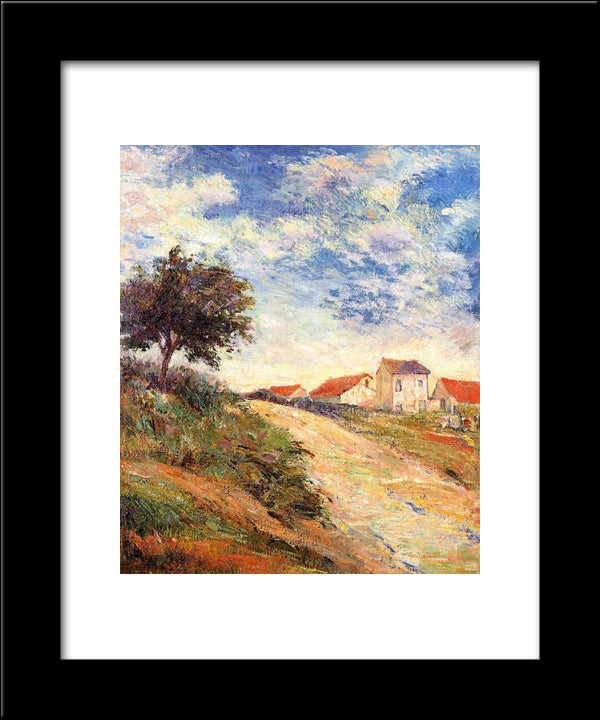 The Road Up 20x24 Black Modern Wood Framed Art Print Poster by Gauguin, Paul