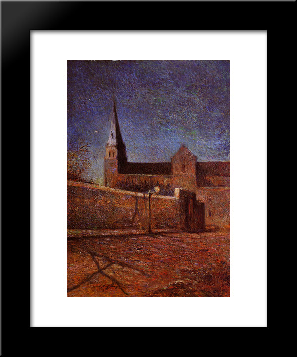 Vaugirard Church 20x24 Black Modern Wood Framed Art Print Poster by Gauguin, Paul