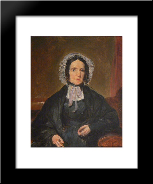 Portrait Of Mrs. Conger Of Cobourg 20x24 Black Modern Wood Framed Art Print Poster by Kane, Paul