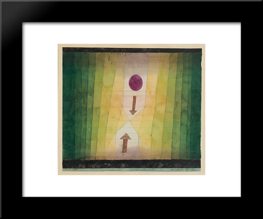 Before The Blitz 20x24 Black Modern Wood Framed Art Print Poster by Klee, Paul