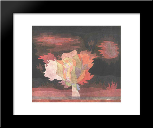 Before The Snow 20x24 Black Modern Wood Framed Art Print Poster by Klee, Paul