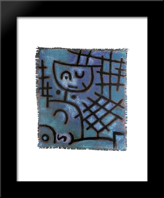 Captive 20x24 Black Modern Wood Framed Art Print Poster by Klee, Paul