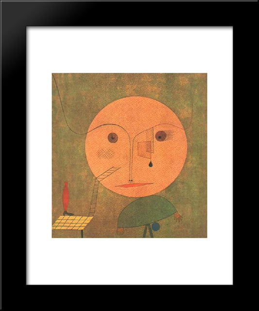 Error On Green 20x24 Black Modern Wood Framed Art Print Poster by Klee, Paul