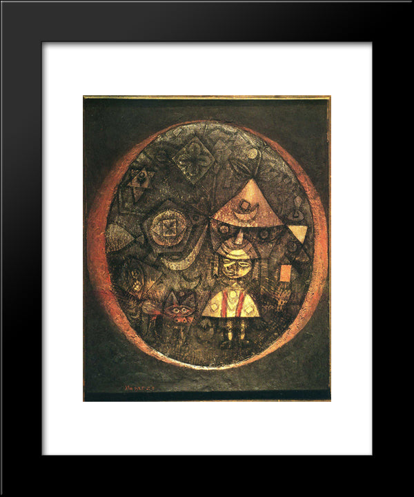 Fairy Tale Of The Dwarf 20x24 Black Modern Wood Framed Art Print Poster by Klee, Paul