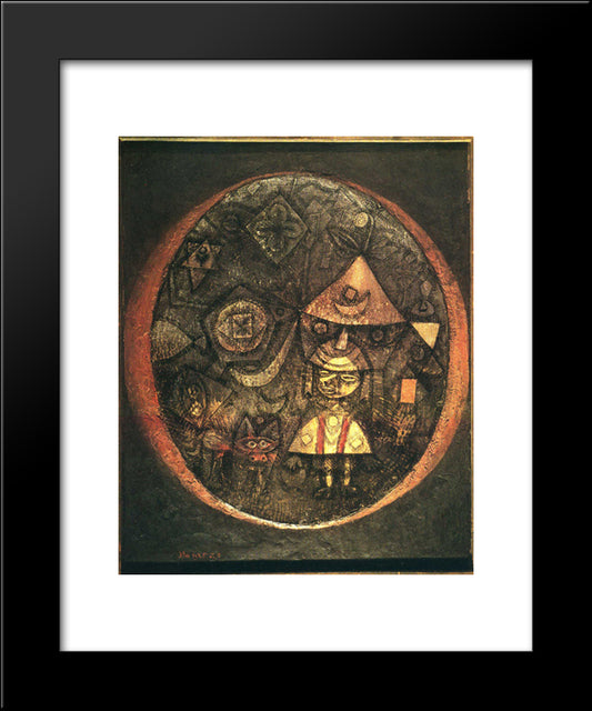 Fairy Tale Of The Dwarf 20x24 Black Modern Wood Framed Art Print Poster by Klee, Paul