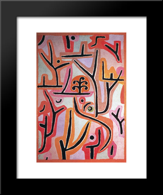 Park Bei Lu 20x24 Black Modern Wood Framed Art Print Poster by Klee, Paul