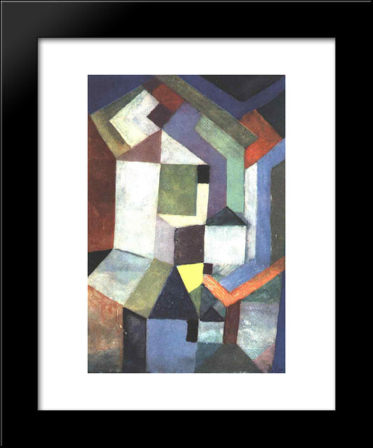 Pious Northern Landscape 20x24 Black Modern Wood Framed Art Print Poster by Klee, Paul