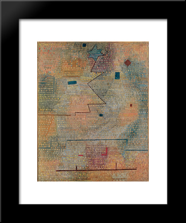 Rising Star  20x24 Black Modern Wood Framed Art Print Poster by Klee, Paul