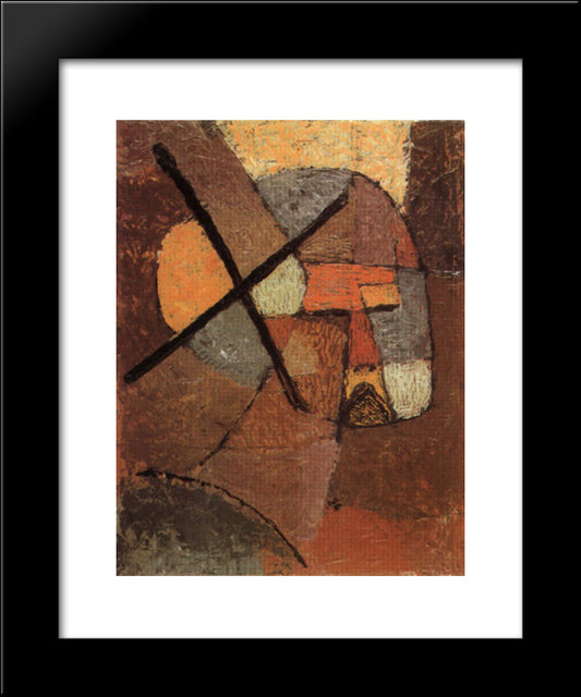 Struck From The List 20x24 Black Modern Wood Framed Art Print Poster by Klee, Paul