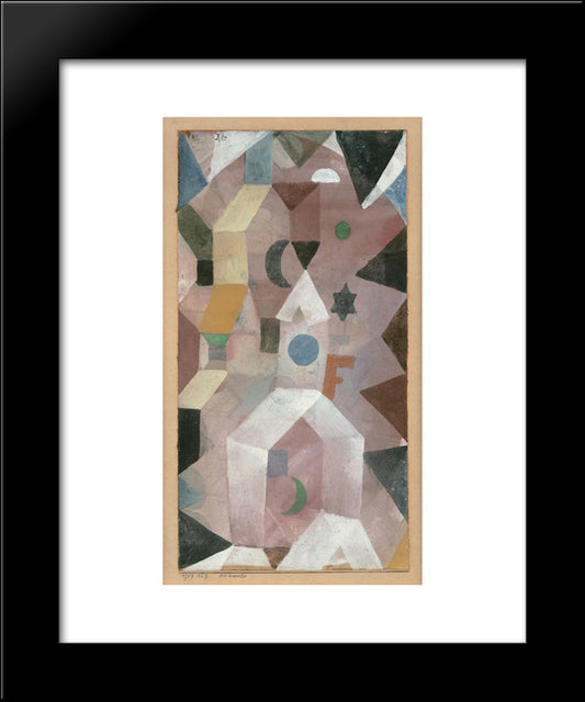 The Chapel  20x24 Black Modern Wood Framed Art Print Poster by Klee, Paul