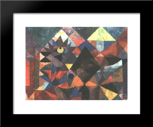 The Light And So Much Else 20x24 Black Modern Wood Framed Art Print Poster by Klee, Paul