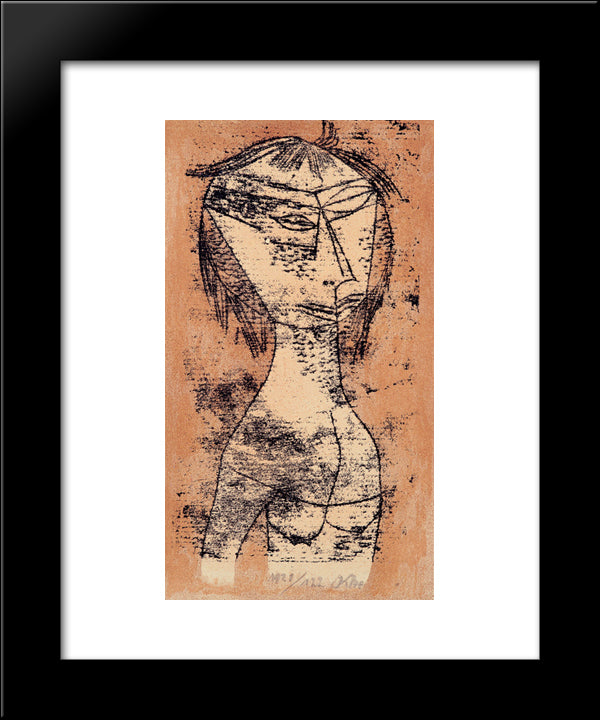 The Saint Of Inner Light 20x24 Black Modern Wood Framed Art Print Poster by Klee, Paul