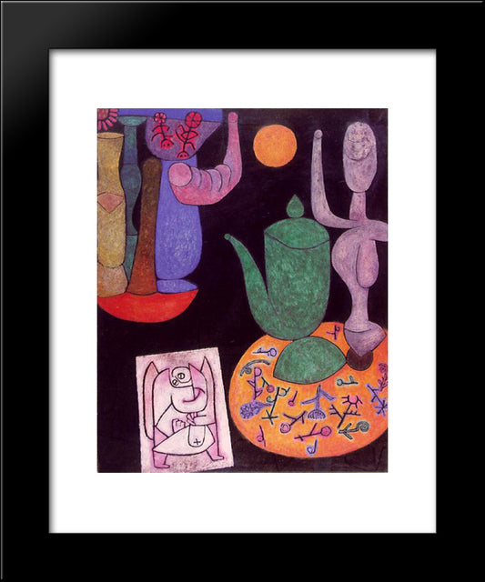 Untitled (Still Life) 20x24 Black Modern Wood Framed Art Print Poster by Klee, Paul