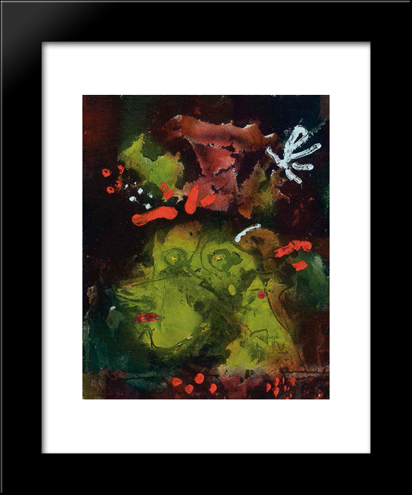 Women In Their Sunday Best  20x24 Black Modern Wood Framed Art Print Poster by Klee, Paul