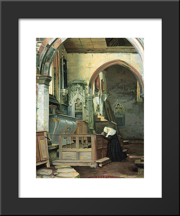 Devotion 20x24 Black Modern Wood Framed Art Print Poster by Peel, Paul