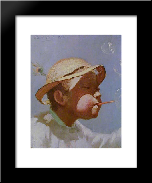 The Bubble Boy 20x24 Black Modern Wood Framed Art Print Poster by Peel, Paul