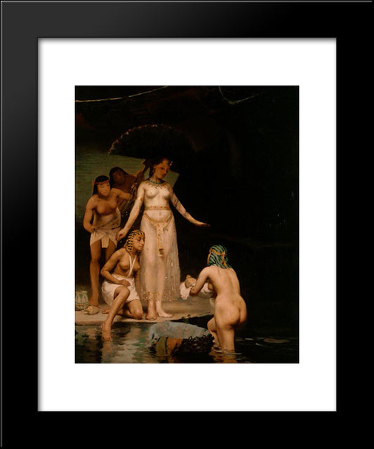 The Discovery Of Moses 20x24 Black Modern Wood Framed Art Print Poster by Peel, Paul