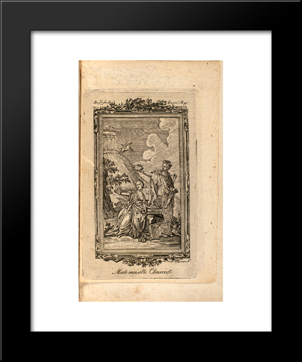 Mme Clairon 20x24 Black Modern Wood Framed Art Print Poster by Revere, Paul