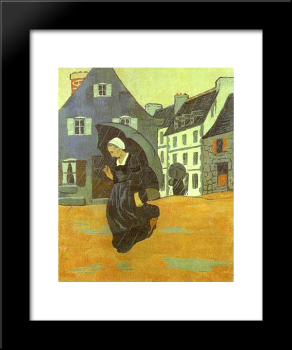 A Rain 20x24 Black Modern Wood Framed Art Print Poster by Serusier, Paul