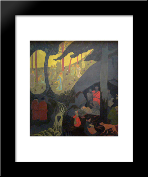 Celtic Tale 20x24 Black Modern Wood Framed Art Print Poster by Serusier, Paul