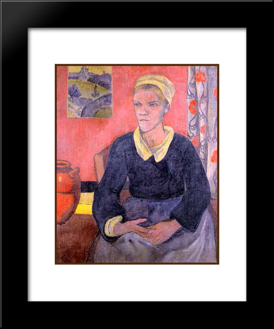 Louise (The Breton Servant) 20x24 Black Modern Wood Framed Art Print Poster by Serusier, Paul