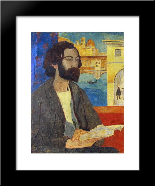 Portrait Of Emile Bernard At Florence 20x24 Black Modern Wood Framed Art Print Poster by Serusier, Paul