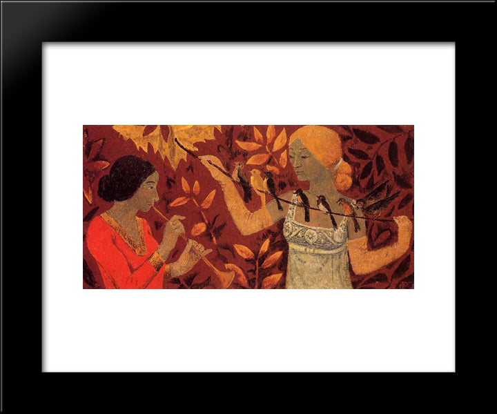 Scene 20x24 Black Modern Wood Framed Art Print Poster by Serusier, Paul