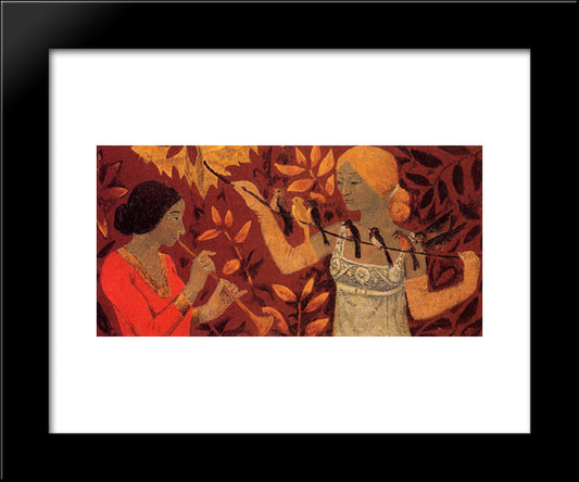 Scene 20x24 Black Modern Wood Framed Art Print Poster by Serusier, Paul