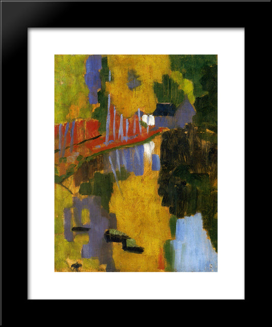 The Talisman 20x24 Black Modern Wood Framed Art Print Poster by Serusier, Paul