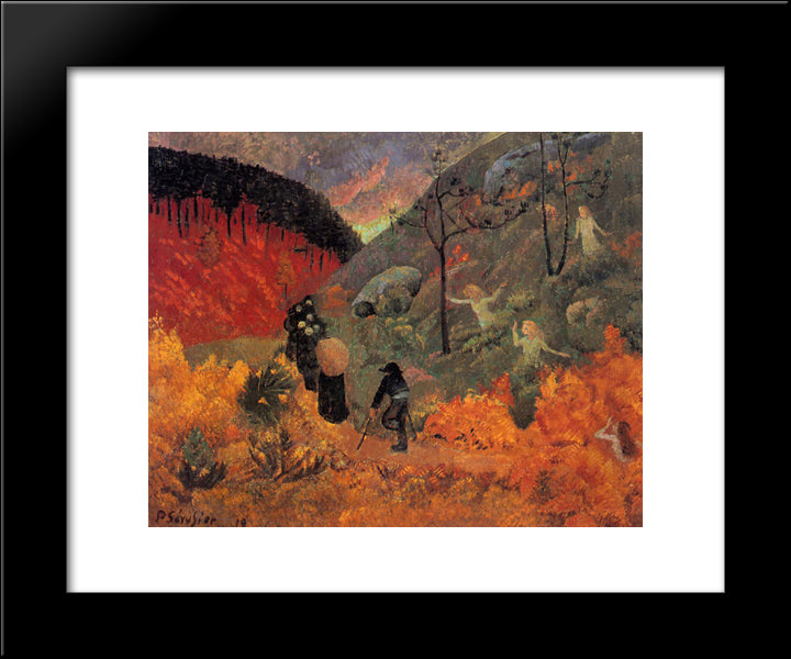 The Times 20x24 Black Modern Wood Framed Art Print Poster by Serusier, Paul