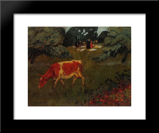 The Wash In A Large Meadow 20x24 Black Modern Wood Framed Art Print Poster by Serusier, Paul