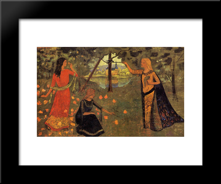 The Youth Of Queen Anne 20x24 Black Modern Wood Framed Art Print Poster by Serusier, Paul