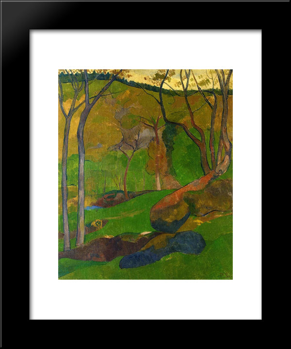 Undergrowth At Huelgoat 20x24 Black Modern Wood Framed Art Print Poster by Serusier, Paul