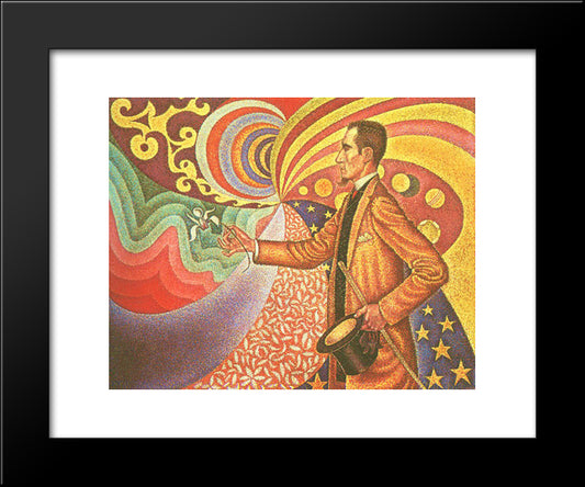 Portrait Of Felix Feneon 20x24 Black Modern Wood Framed Art Print Poster by Signac, Paul