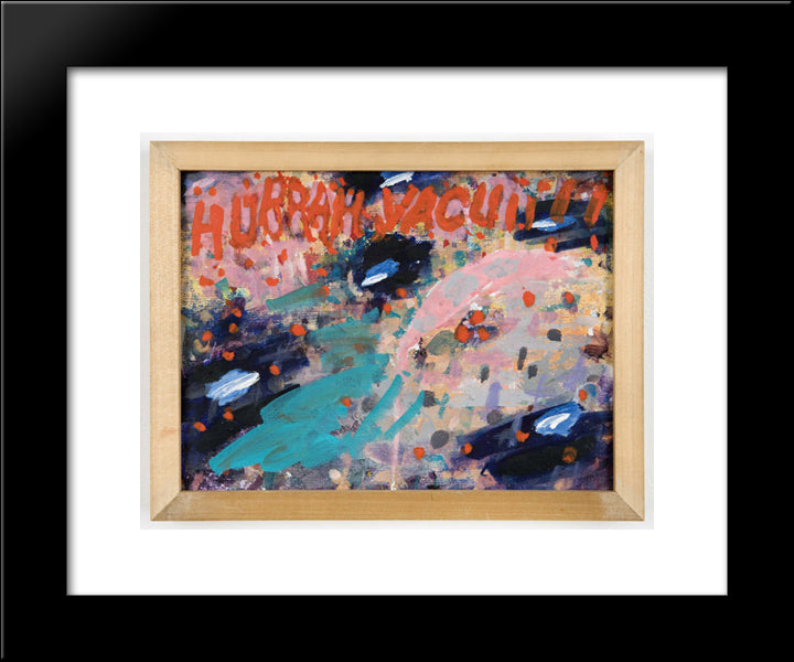 Hurrah Vacuii!! 20x24 Black Modern Wood Framed Art Print Poster by Thek, Paul