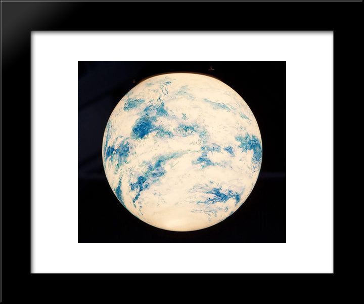 Untitled (Globe) 20x24 Black Modern Wood Framed Art Print Poster by Thek, Paul