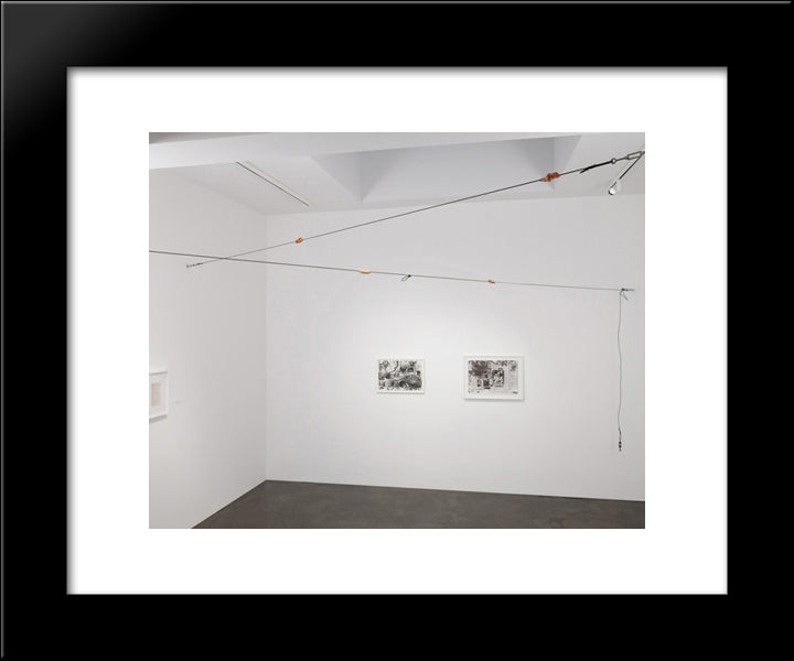 Untitled (Meat Cables) 20x24 Black Modern Wood Framed Art Print Poster by Thek, Paul