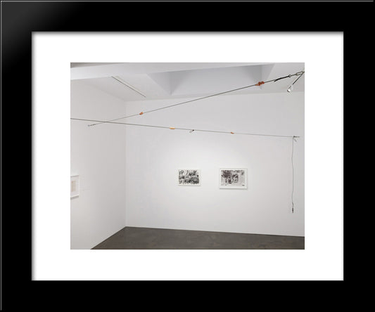 Untitled (Meat Cables) 20x24 Black Modern Wood Framed Art Print Poster by Thek, Paul