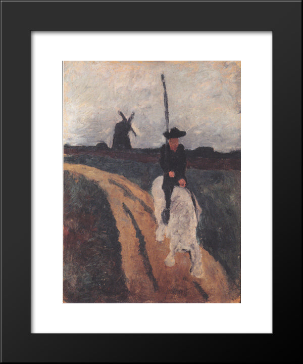Miguel De Cervantes 20x24 Black Modern Wood Framed Art Print Poster by Modersohn Becker, Paula