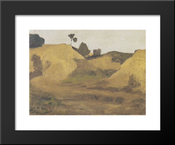 Sand Pit At Weyersberg 20x24 Black Modern Wood Framed Art Print Poster by Modersohn Becker, Paula