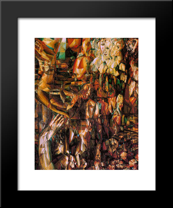 A Couple 20x24 Black Modern Wood Framed Art Print Poster by Filonov, Pavel