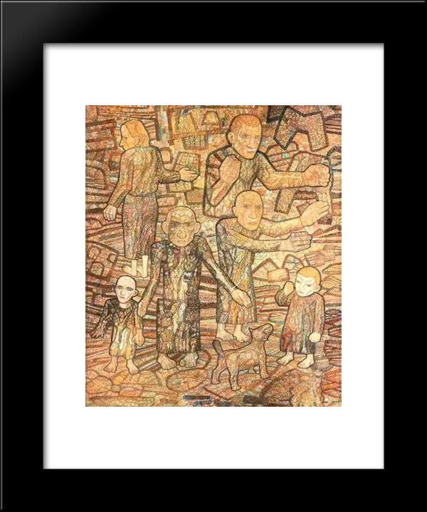 After The Raid 20x24 Black Modern Wood Framed Art Print Poster by Filonov, Pavel