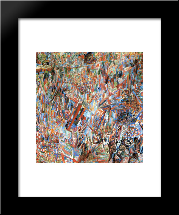 Formula Of Spring 20x24 Black Modern Wood Framed Art Print Poster by Filonov, Pavel