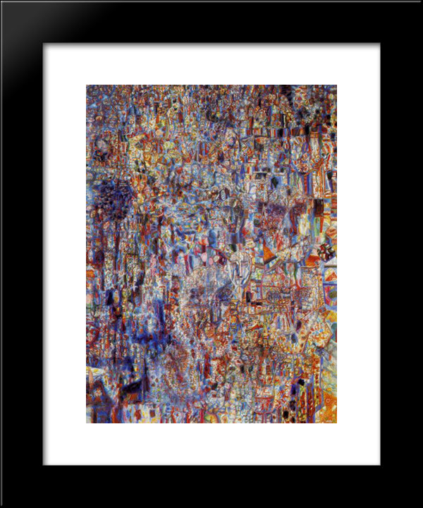 People 20x24 Black Modern Wood Framed Art Print Poster by Filonov, Pavel